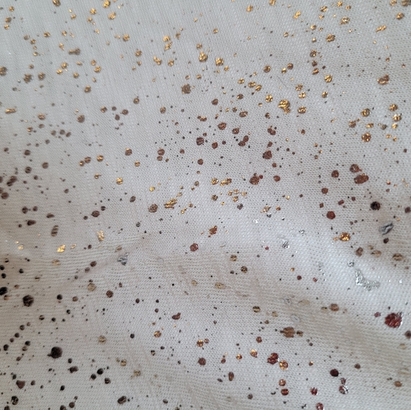 NWOT Splendid Cream & Metallic Knit Top L - Picture 7 of 7